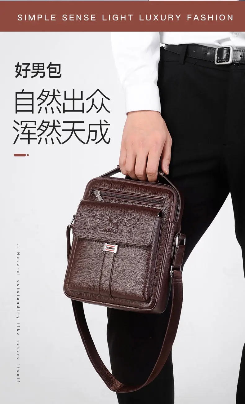 Men's Breathable Crossbody Bag Satchel Shoulder Bag — feature 5