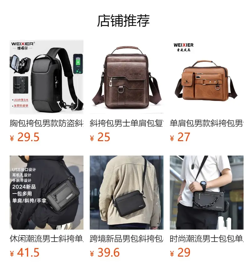 Men's Waterproof Crossbody Bag with Mirror — feature 1