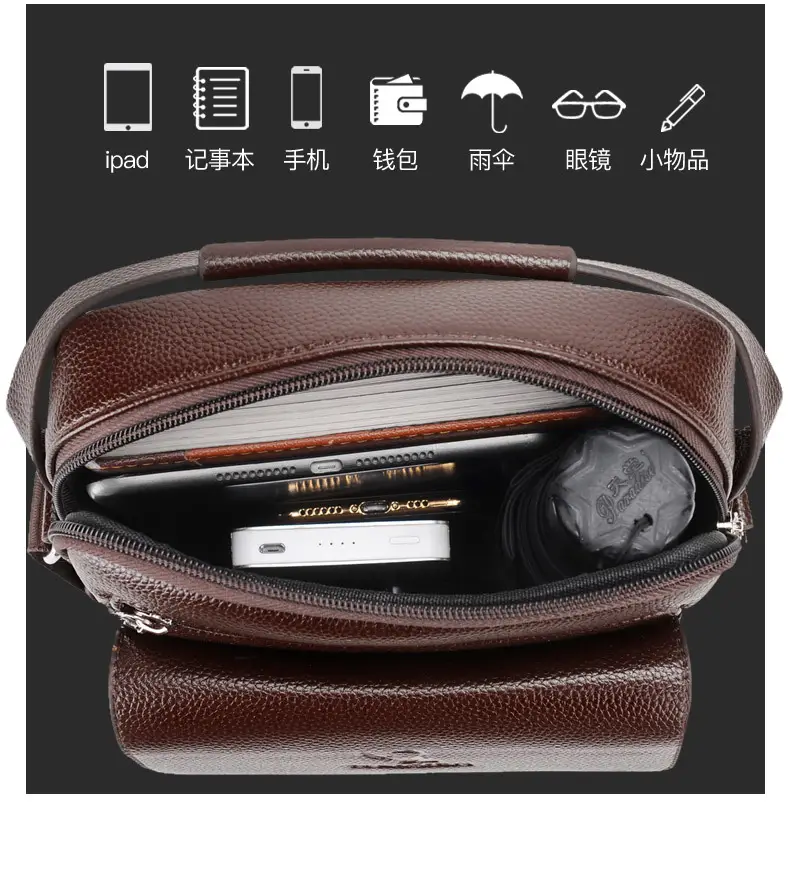 Men's Waterproof Crossbody Bag with Mirror — feature 13