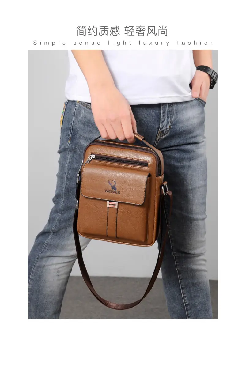 Men's Waterproof Crossbody Bag with Mirror — feature 17