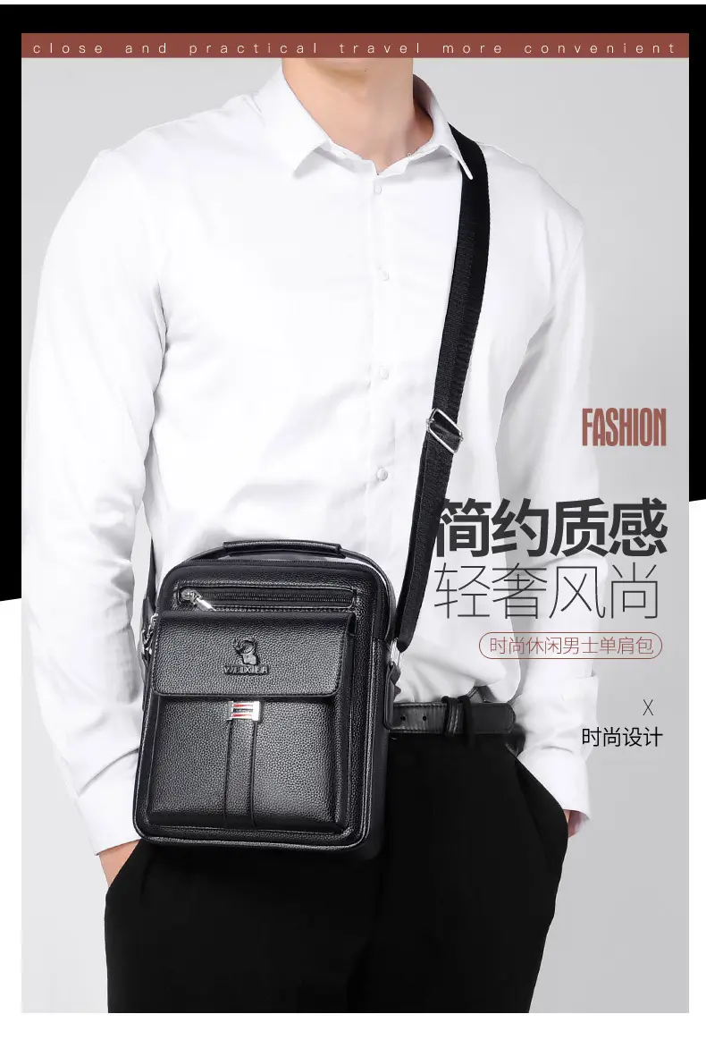 Men's Waterproof Crossbody Bag with Mirror — feature 18