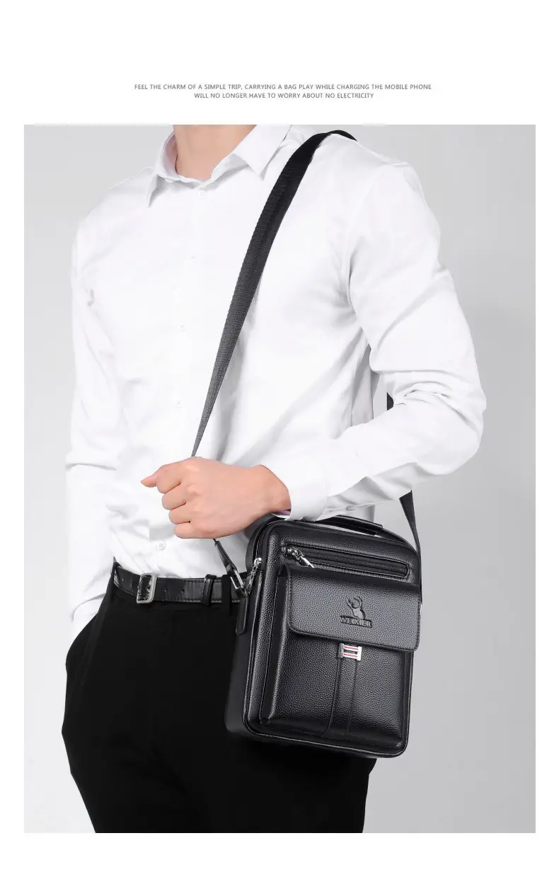 Men's Waterproof Crossbody Bag with Mirror — feature 21