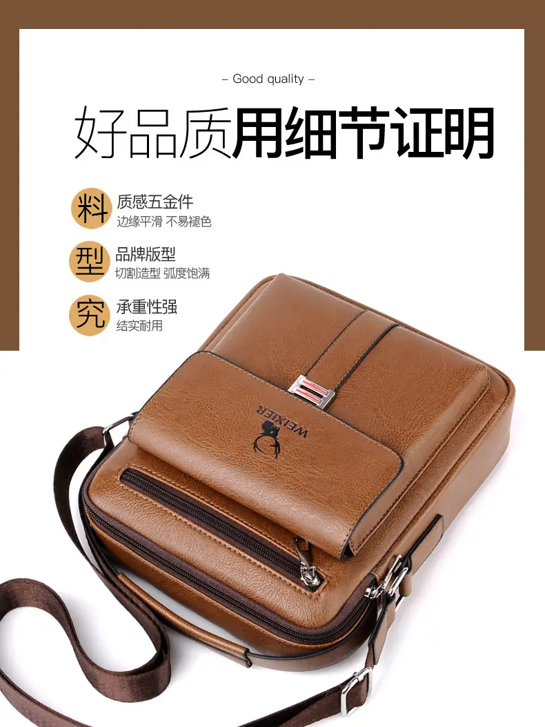 Men's Waterproof Crossbody Bag with Mirror — feature 5