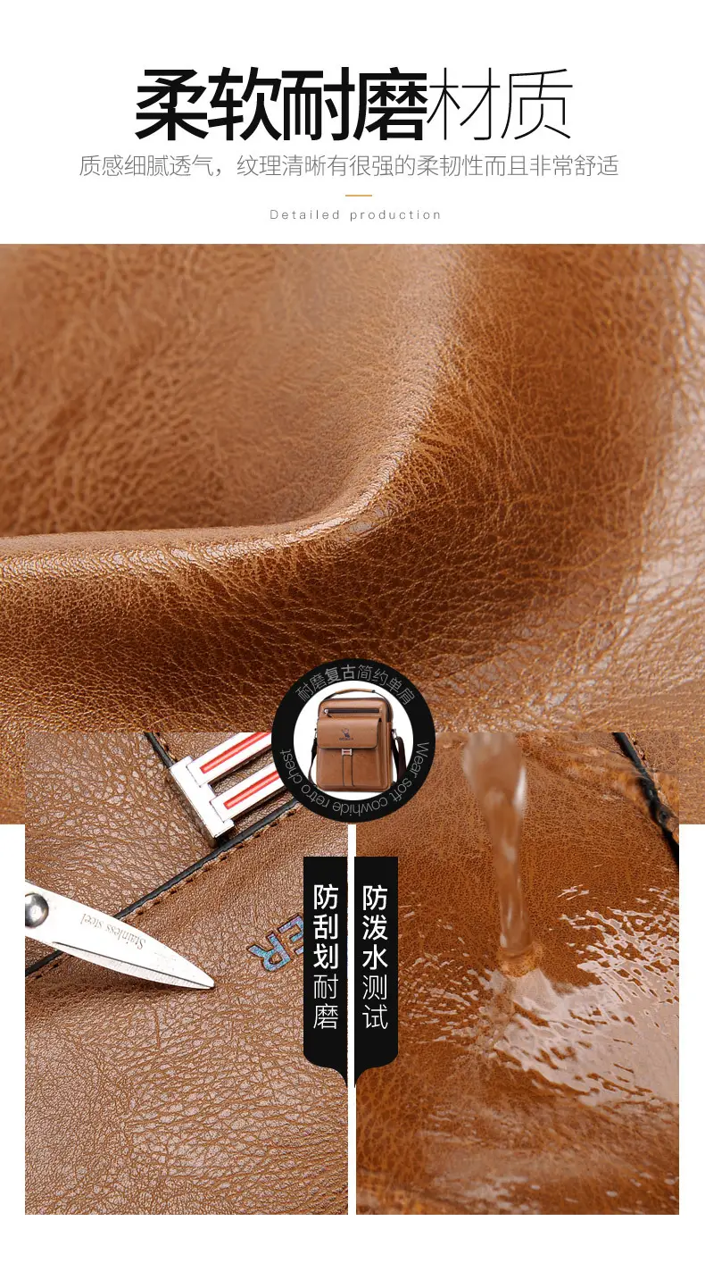 Men's Waterproof Crossbody Bag with Mirror — feature 7