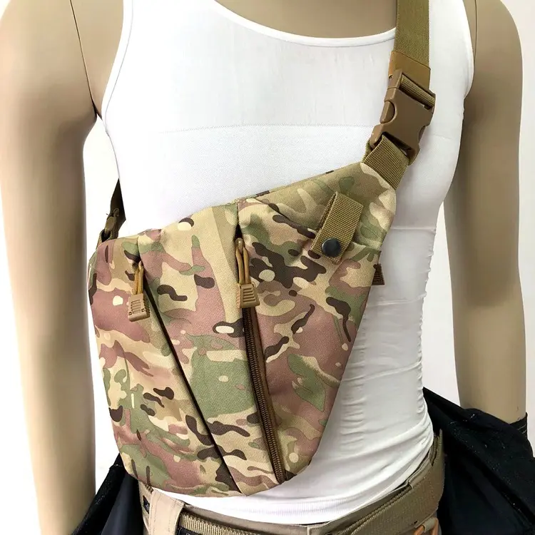 Men's Black Anti-Theft Chest Bag with Adjustable Strap - Image 13