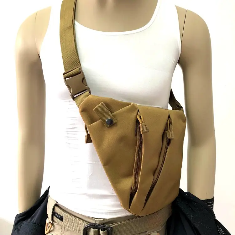 Men's Black Anti-Theft Chest Bag with Adjustable Strap - Image 14