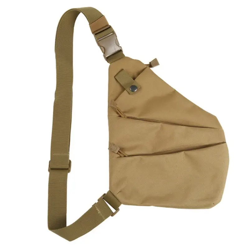 Men's Black Anti-Theft Chest Bag with Adjustable Strap - Image 2