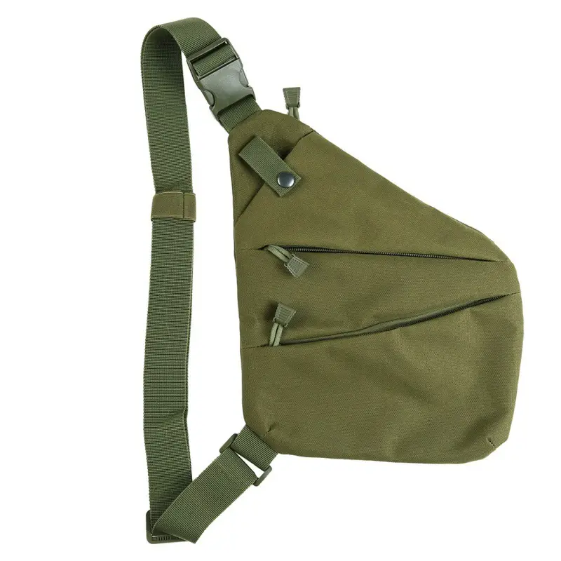 Men's Black Anti-Theft Chest Bag with Adjustable Strap - Image 3