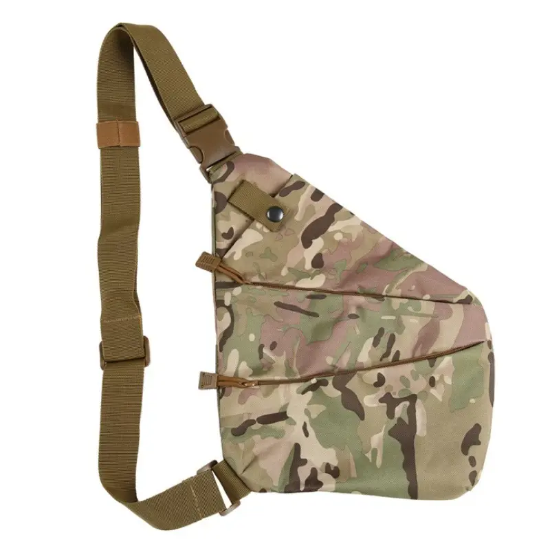 Men's Black Anti-Theft Chest Bag with Adjustable Strap - Image 4