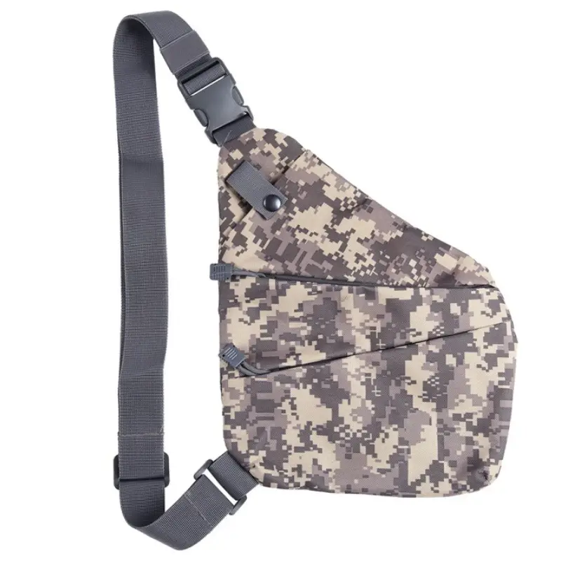 Men's Black Anti-Theft Chest Bag with Adjustable Strap - Image 5