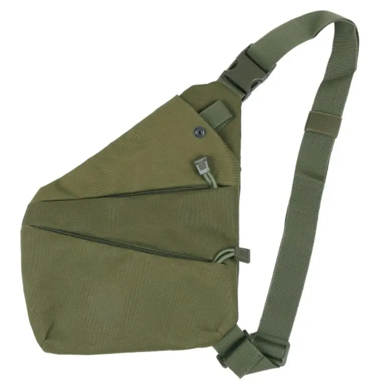 Men's Black Anti-Theft Chest Bag with Adjustable Strap - Image 8