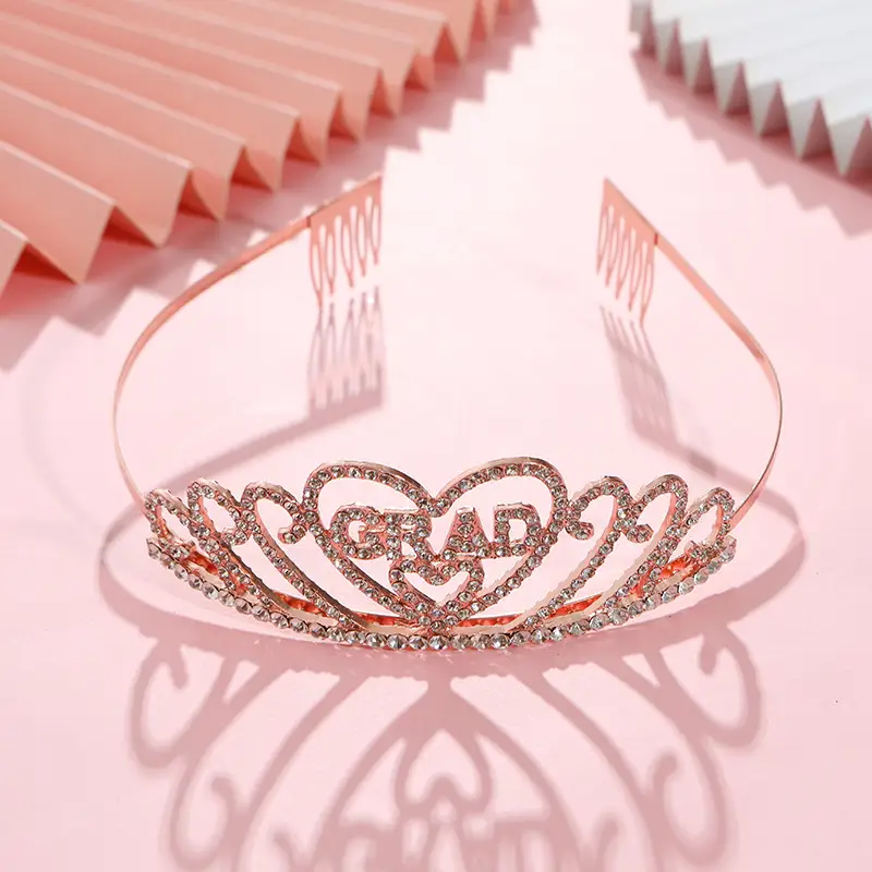 Crystal Crown Headband for Girls Wedding Party Hair Accessories - Image 4