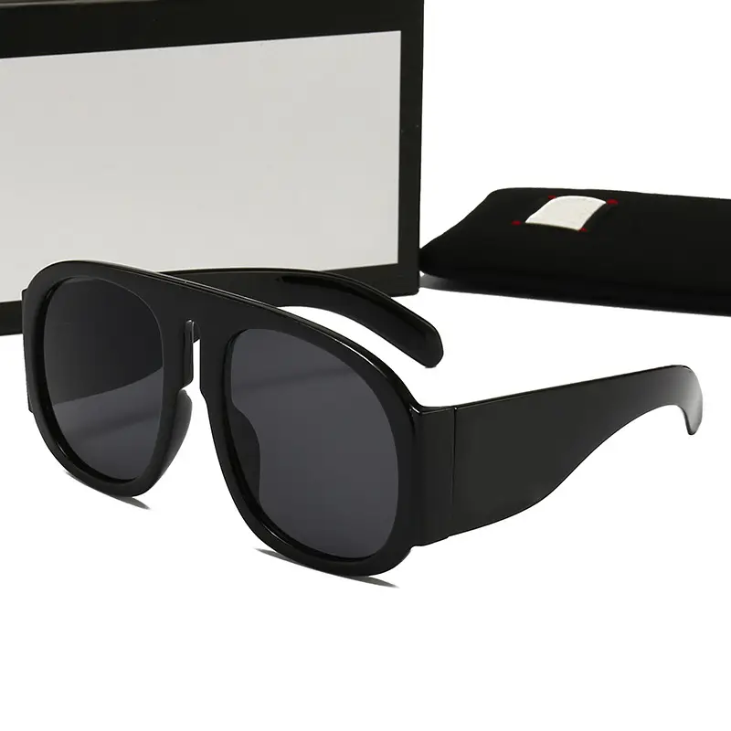 New Women's Trendy Brown Gradient Sunglasses