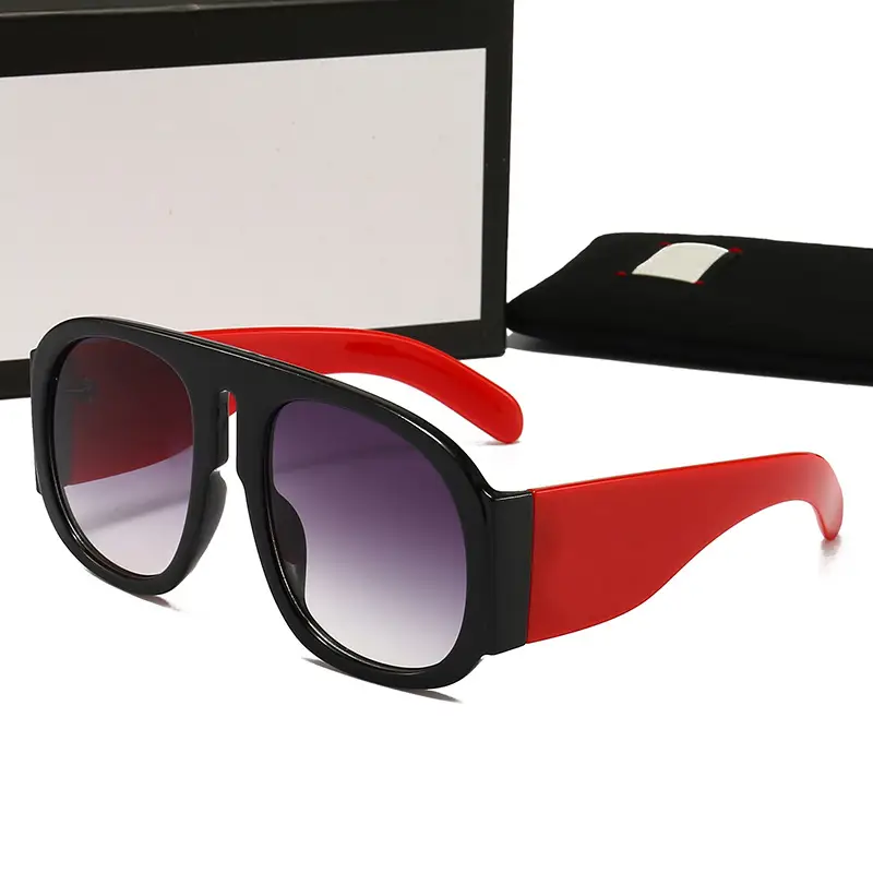 New Women's Trendy Brown Gradient Sunglasses - Image 4