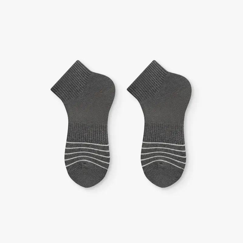 Hw Summer Thin Stripesd Socks Men's Boat Socks Shallow Mouth Women's Short Socks Sweat-Absorbent Sports Socks Trendy Low Top
