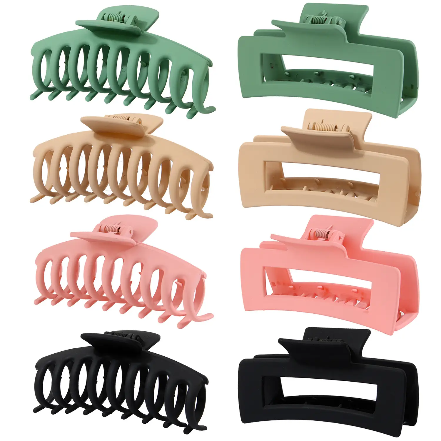 11cm Green Hair Claw Clip with Keel — feature 12