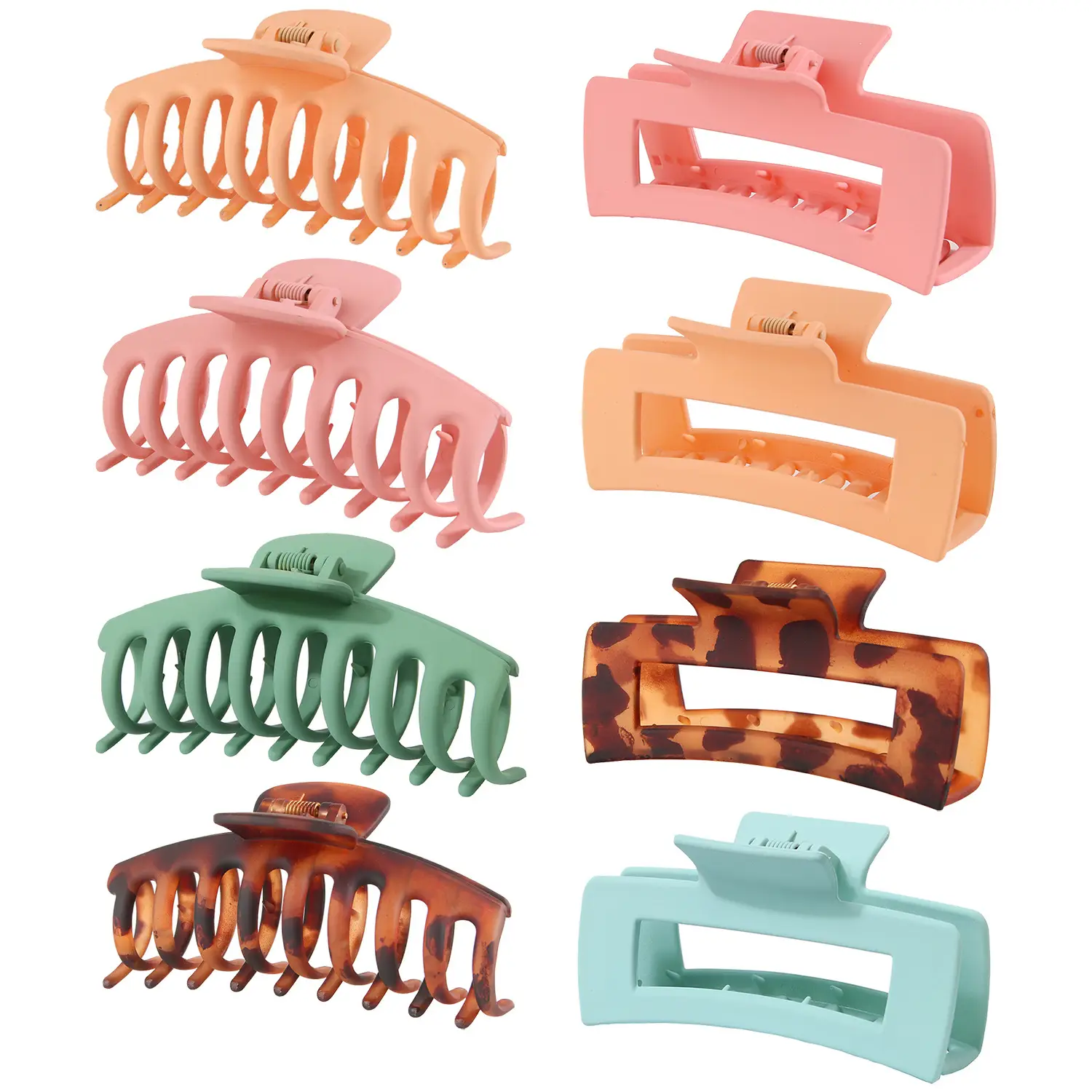 11cm Green Hair Claw Clip with Keel — feature 13