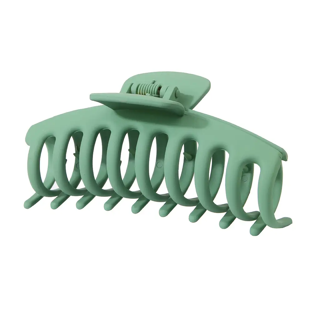 11cm Green Hair Claw Clip with Keel — feature 17