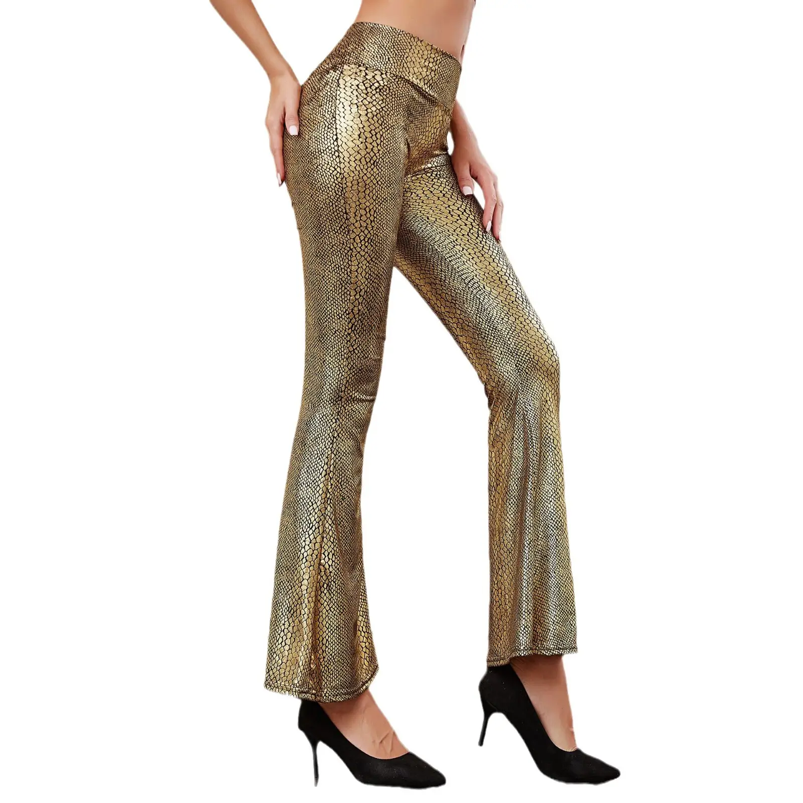 European American Slim Fit Fish Scale Snake Pants - Image 27