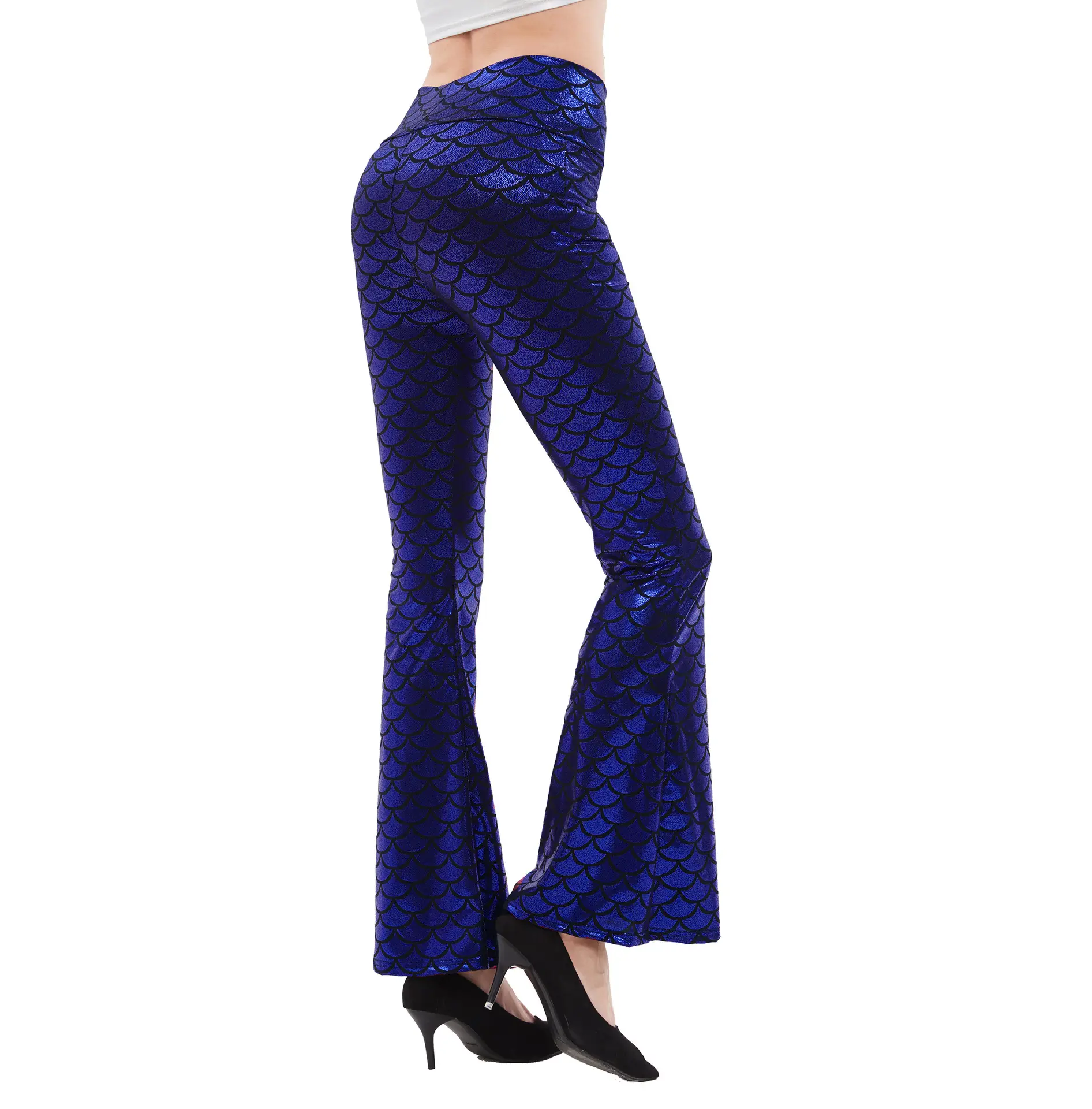 European American Slim Fit Fish Scale Snake Pants - Image 10