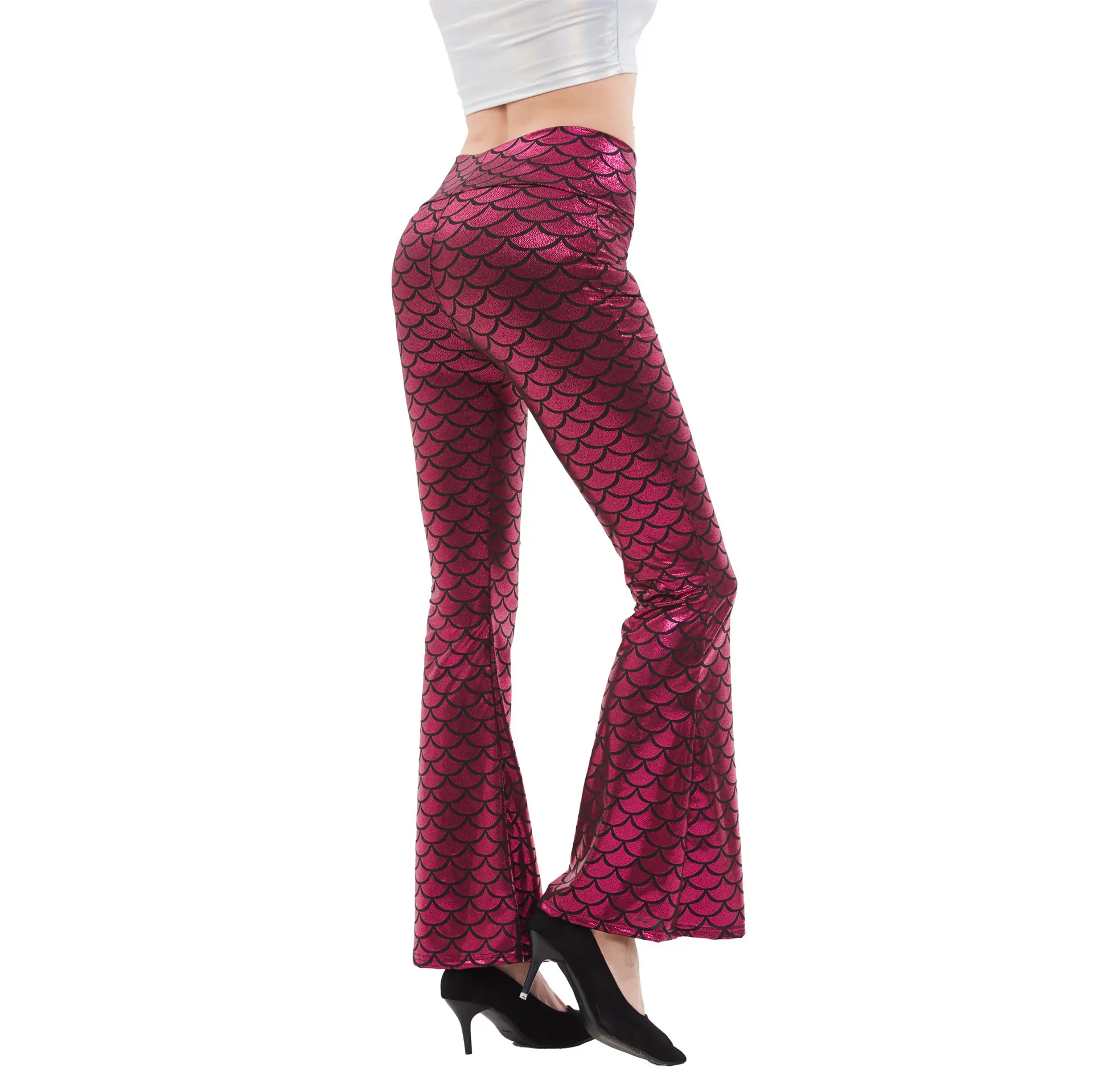 European American Slim Fit Fish Scale Snake Pants - Image 11