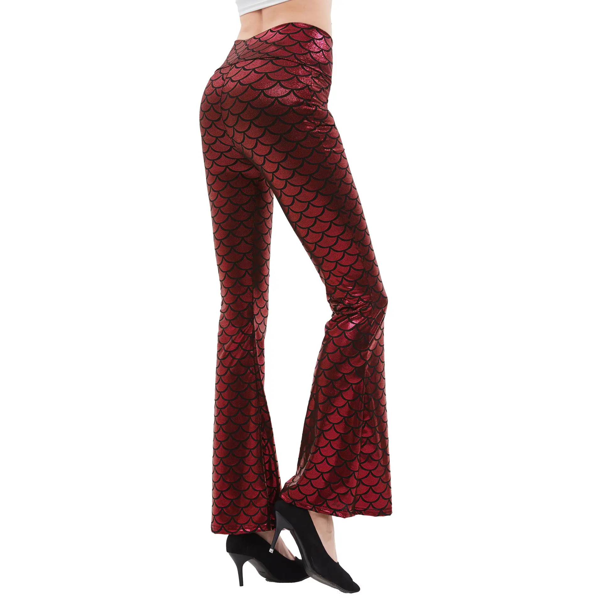 European American Slim Fit Fish Scale Snake Pants - Image 12