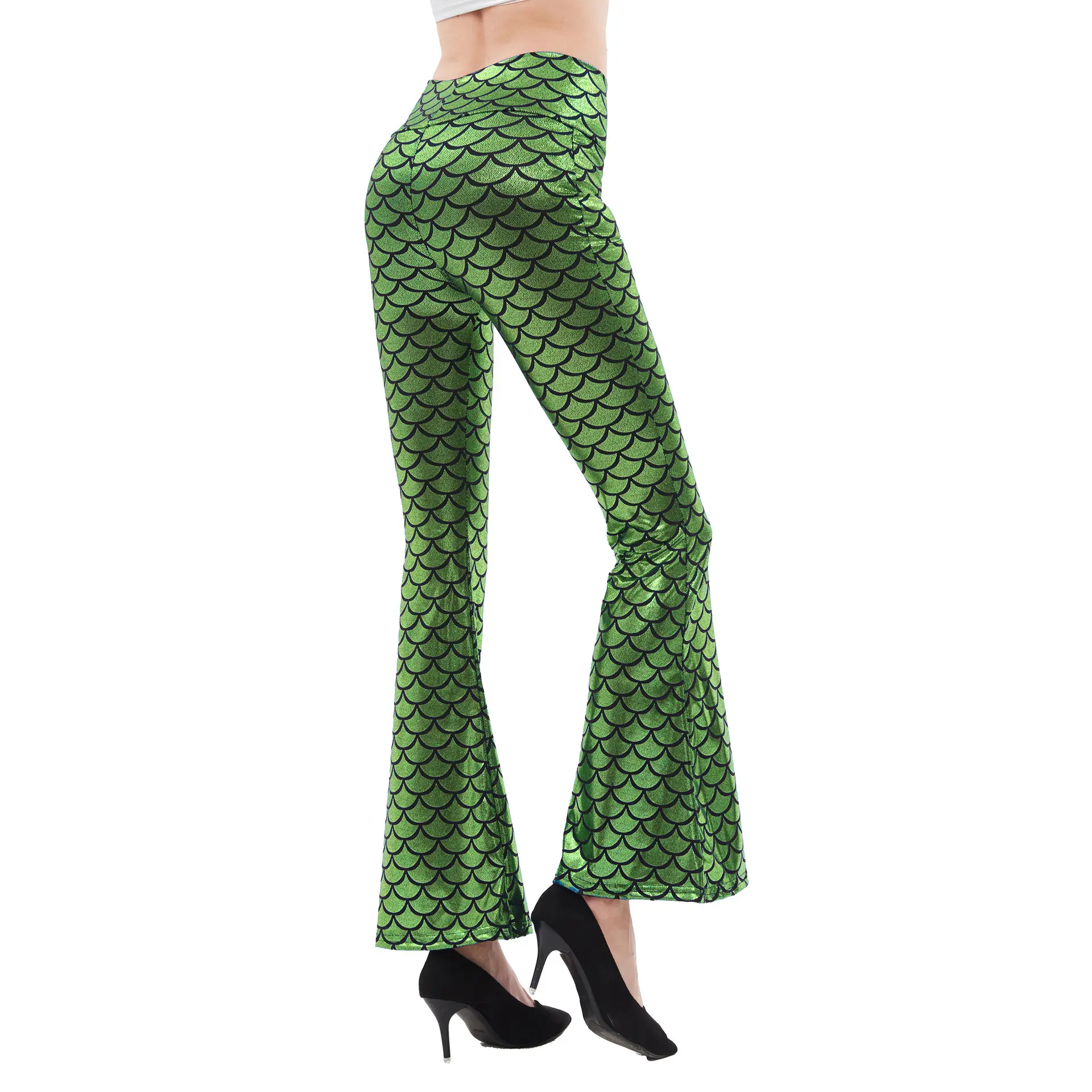 European American Slim Fit Fish Scale Snake Pants - Image 14