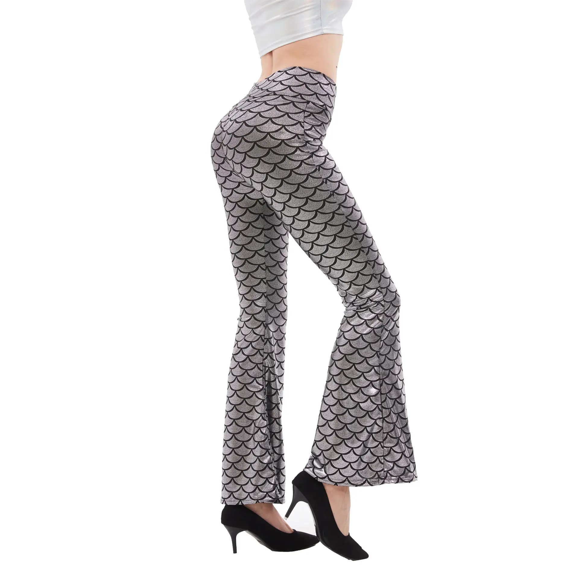 European American Slim Fit Fish Scale Snake Pants - Image 16
