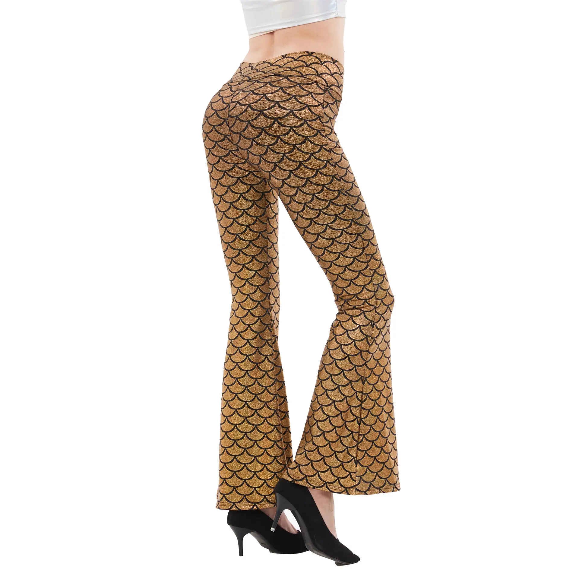 European American Slim Fit Fish Scale Snake Pants - Image 18