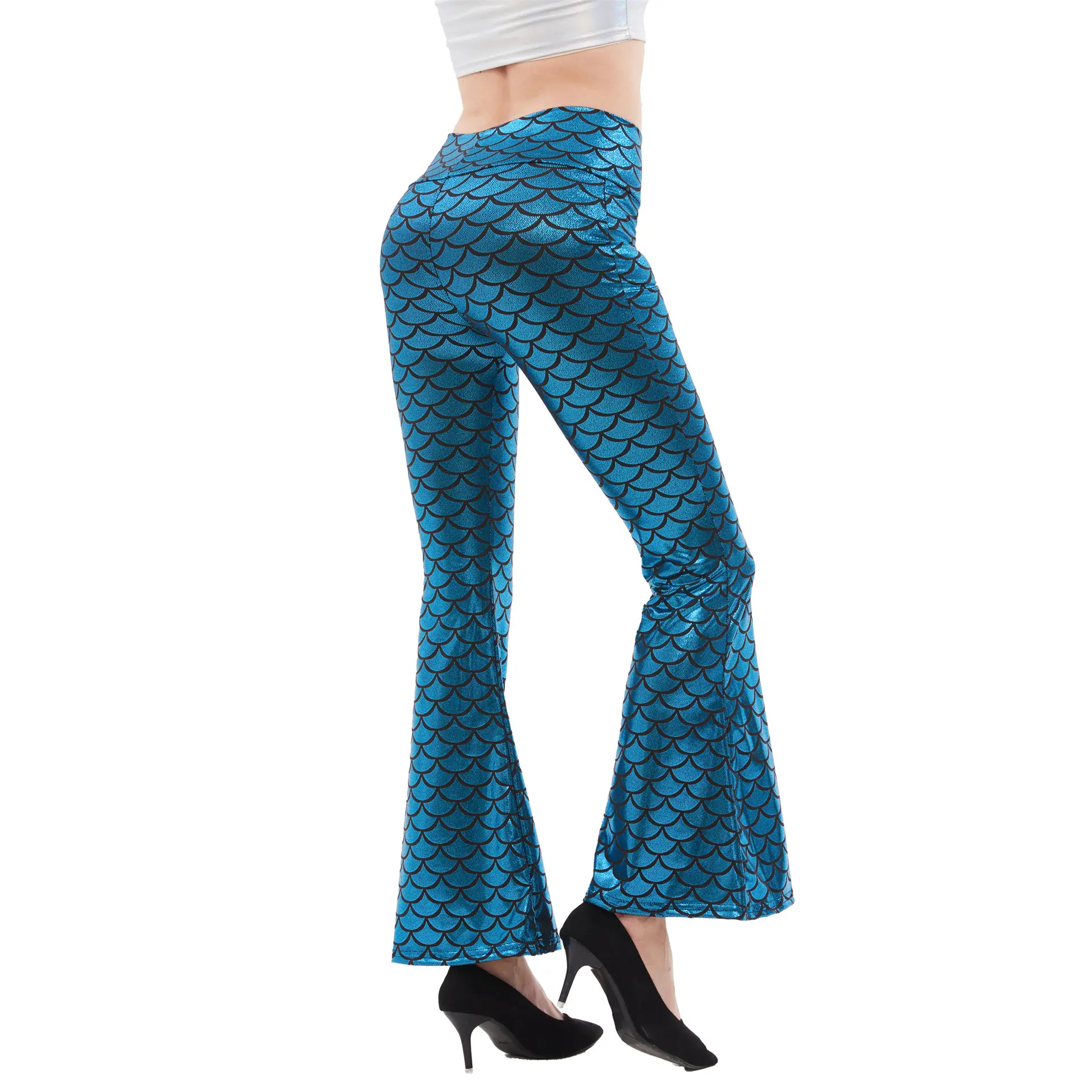 European American Slim Fit Fish Scale Snake Pants - Image 20