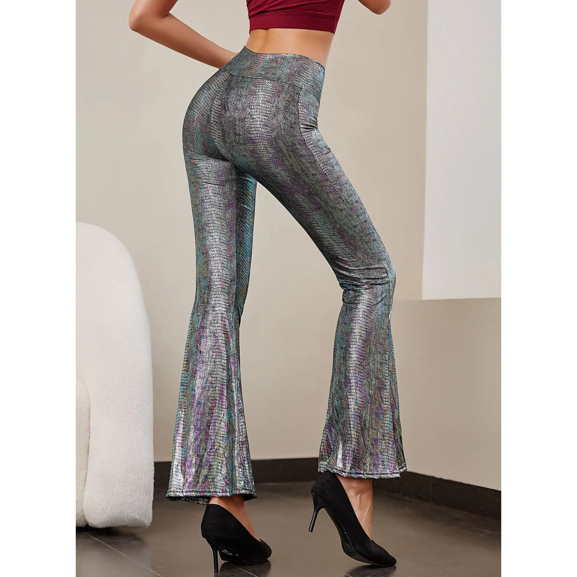 European American Slim Fit Fish Scale Snake Pants - Image 21