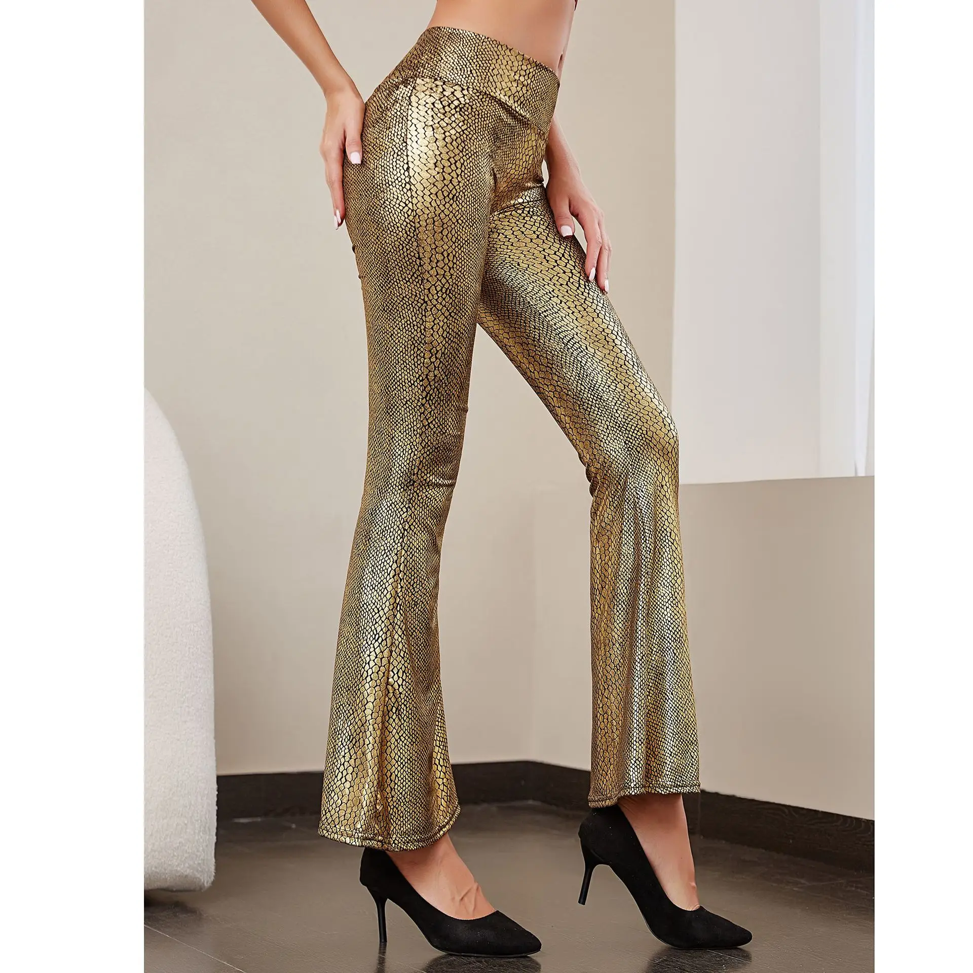 European American Slim Fit Fish Scale Snake Pants - Image 6