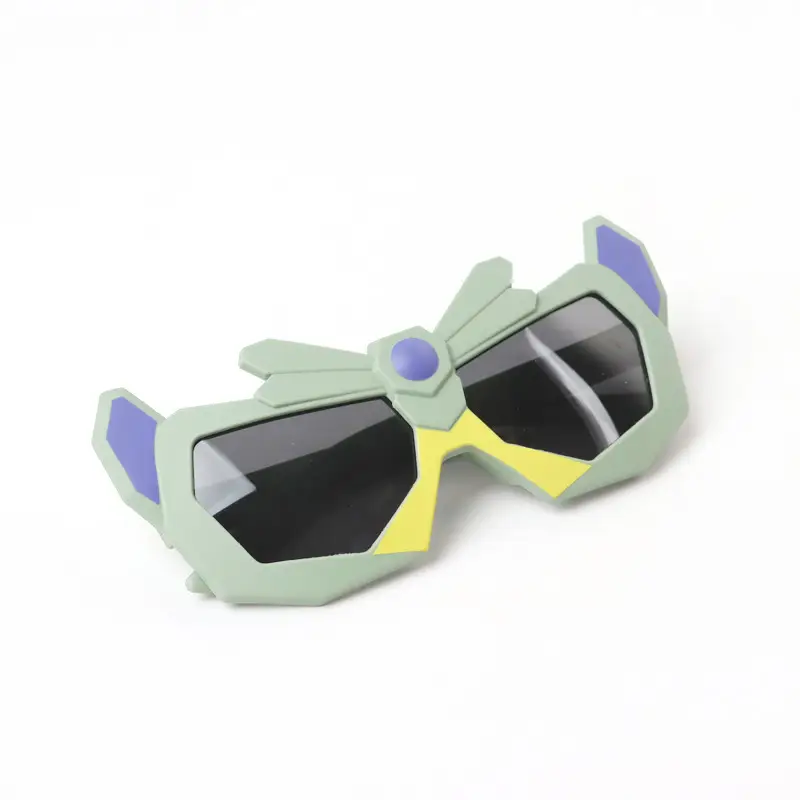 Kids Robot Sunglasses Yellow UV Protection - Image 3