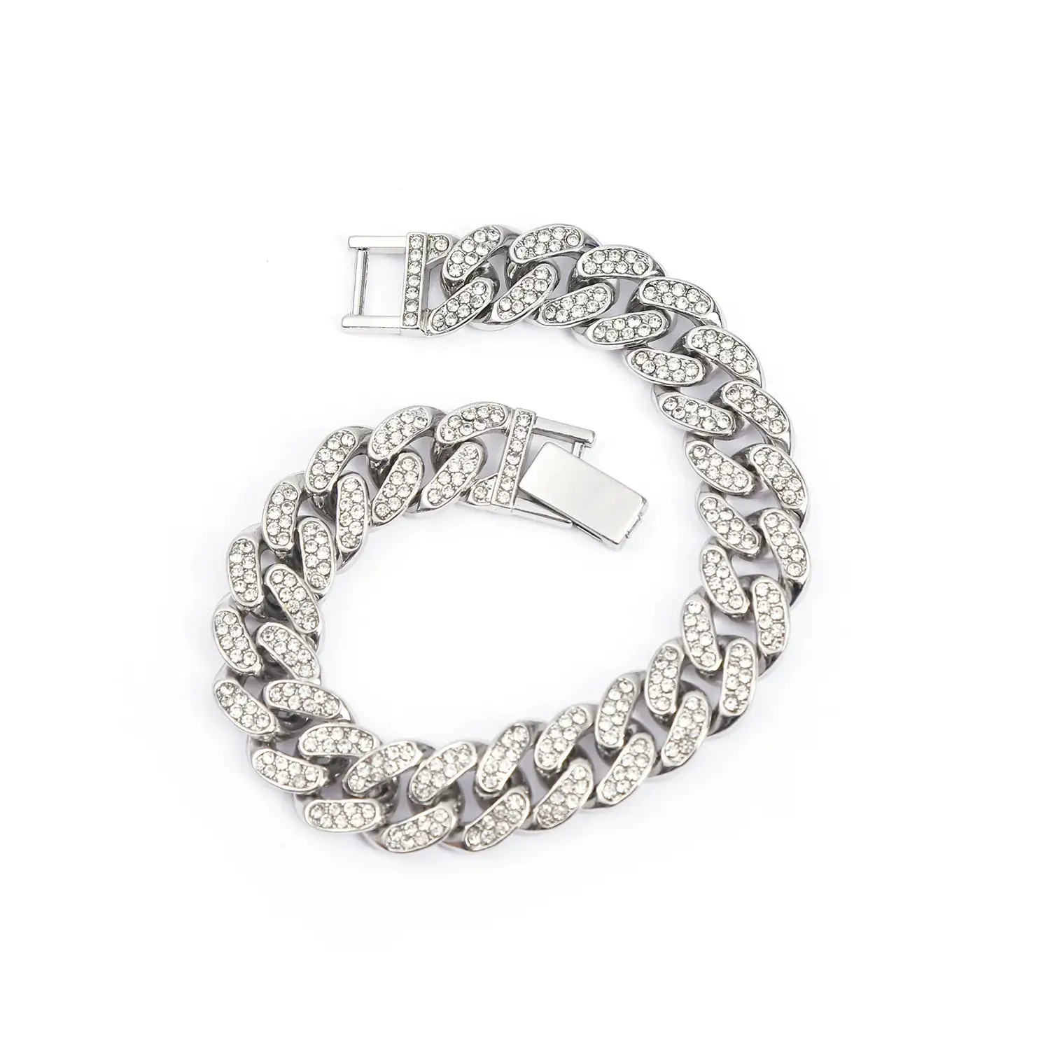Full Diamond Cuban Chain Necklace for Men Women 13mm - Image 2