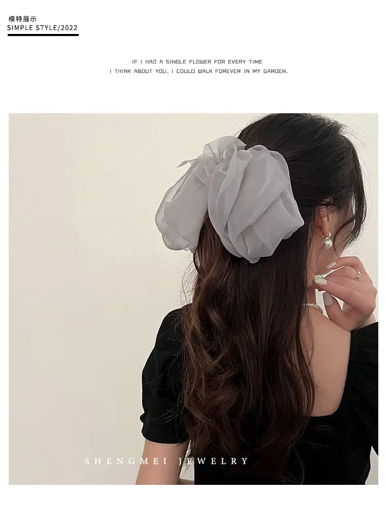2022 Oversized Bow Hairpin Clips for Women — feature 4