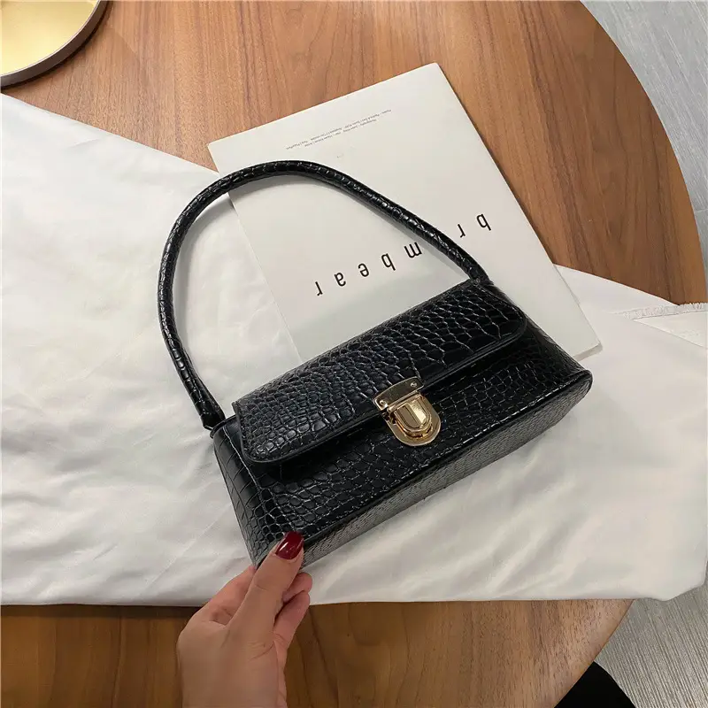Women's White Stone Pattern Shoulder Bag 2022 - Image 3