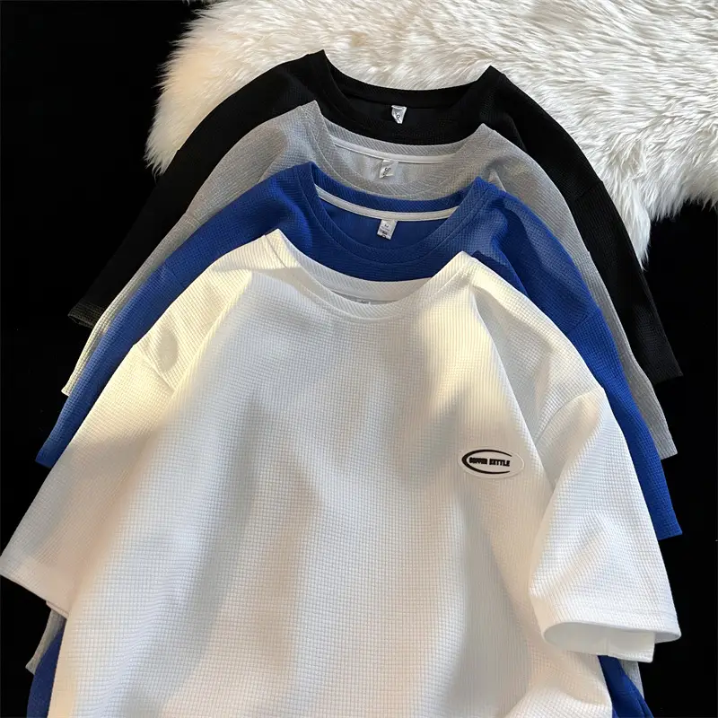 Men's White T-Shirt Loose Fit Short Sleeve Casual Wear - Image 6