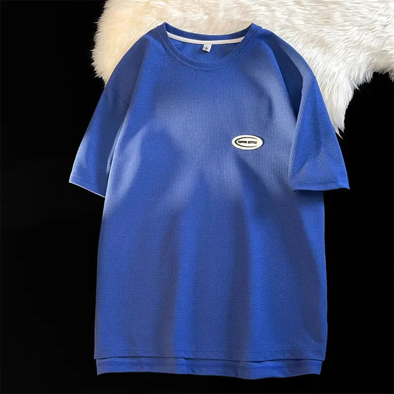 Men's White T-Shirt Loose Fit Short Sleeve Casual Wear - Image 4