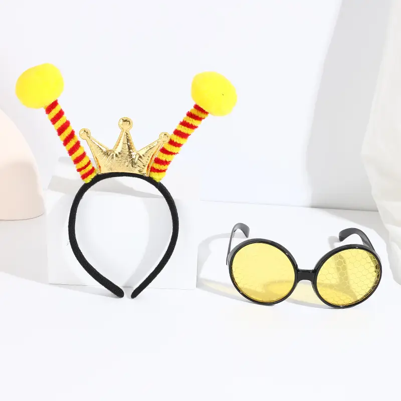 Black Bee Wing Sunglasses Party Costume Set - Image 10