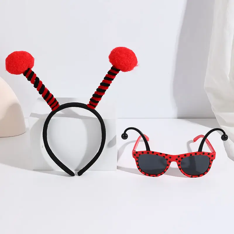 Black Bee Wing Sunglasses Party Costume Set - Image 16