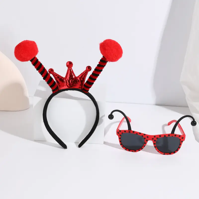 Black Bee Wing Sunglasses Party Costume Set - Image 19