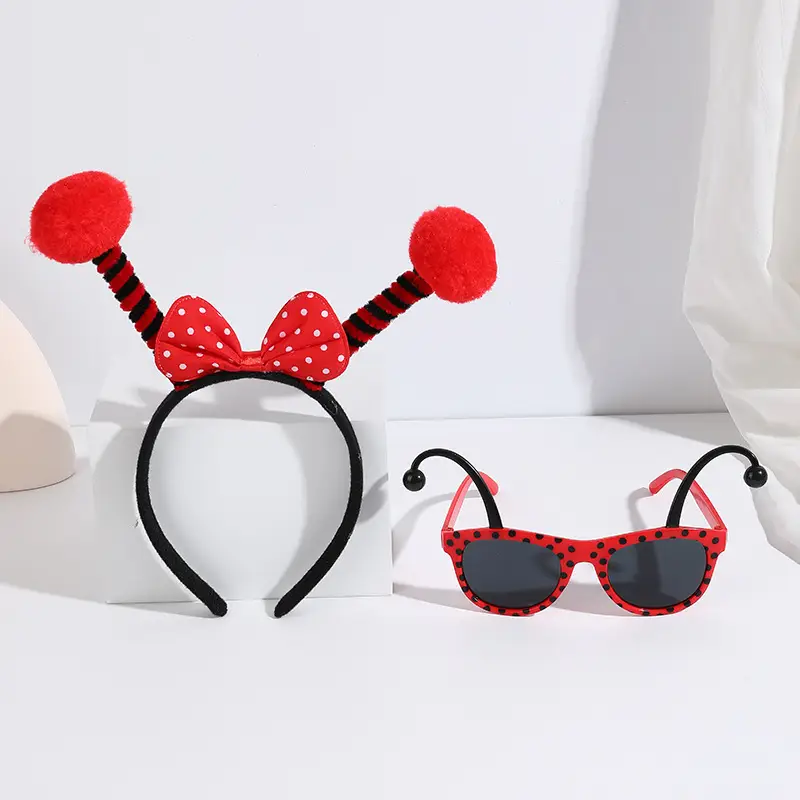 Black Bee Wing Sunglasses Party Costume Set - Image 22