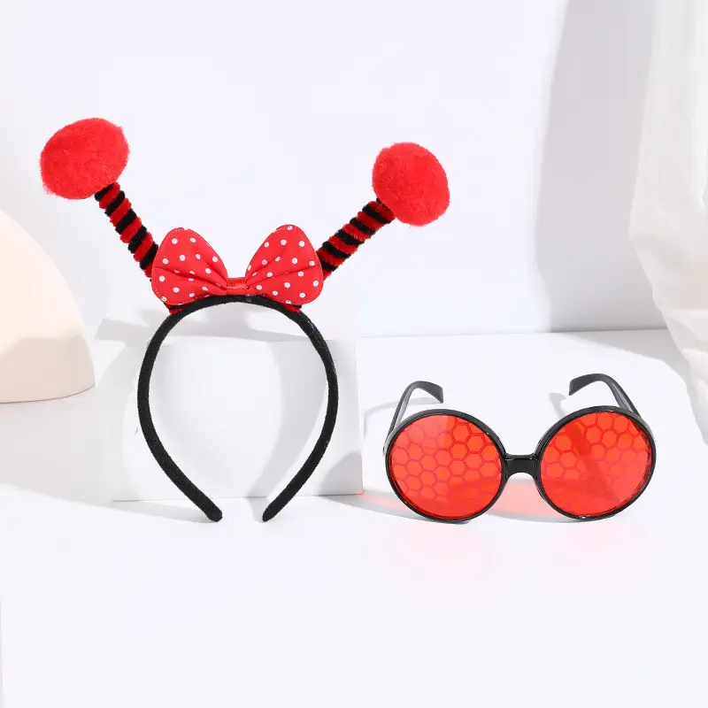 Black Bee Wing Sunglasses Party Costume Set - Image 25