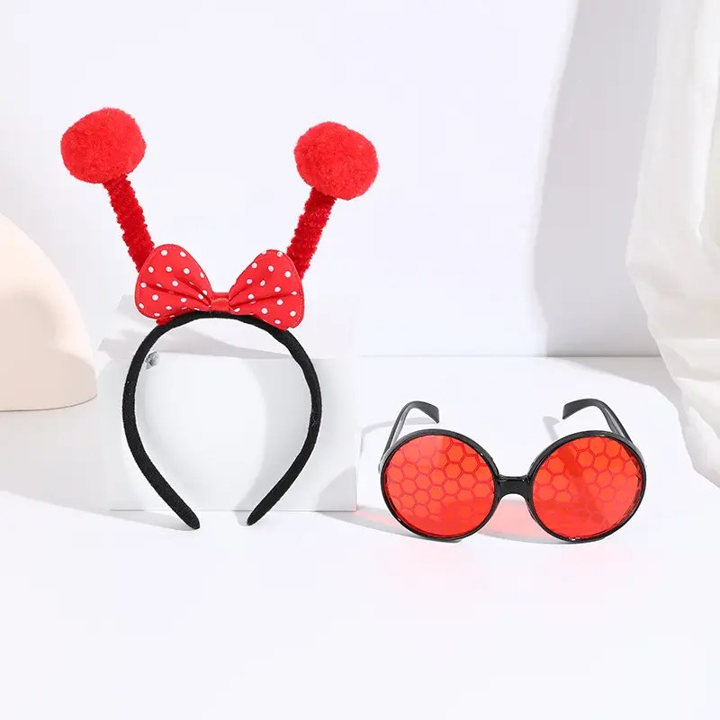 Black Bee Wing Sunglasses Party Costume Set - Image 28