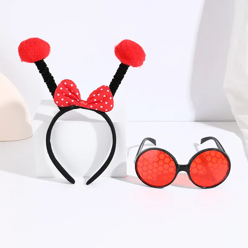 Black Bee Wing Sunglasses Party Costume Set - Image 29