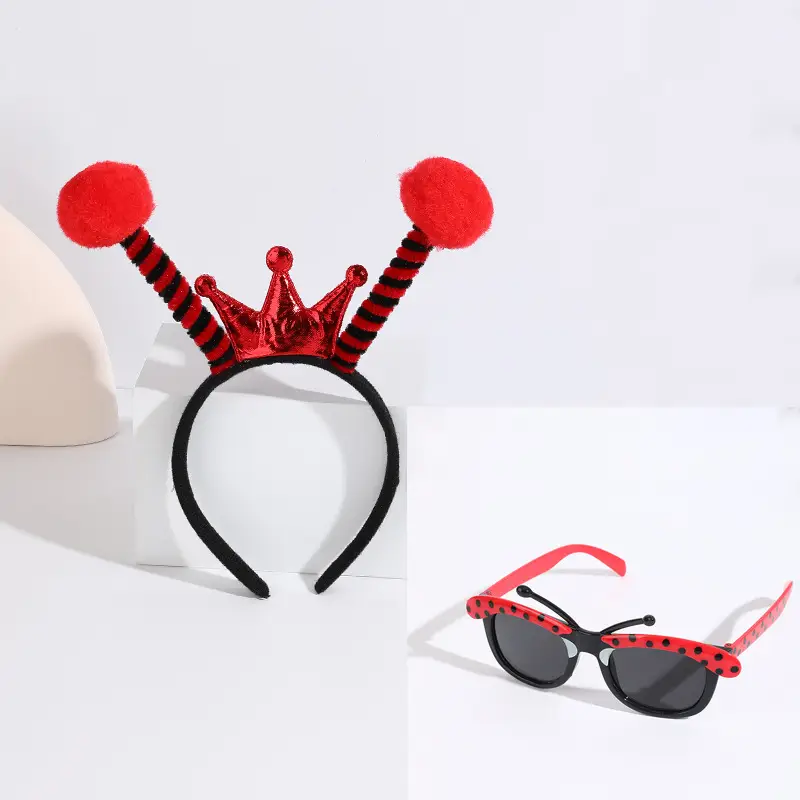 Black Bee Wing Sunglasses Party Costume Set - Image 42