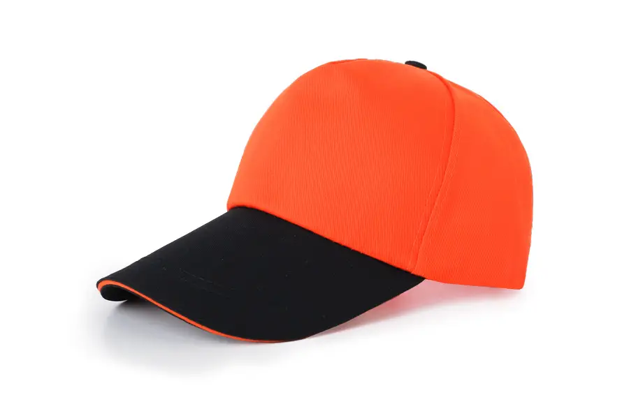 Men Camo Mesh Trucker Cap Orange Black - Image 22