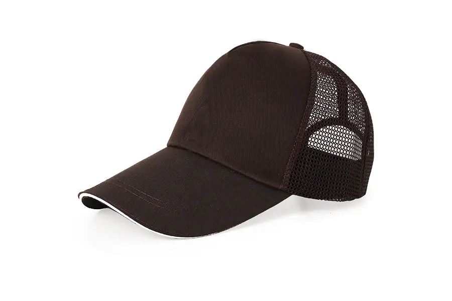 Men Camo Mesh Trucker Cap Orange Black - Image 31