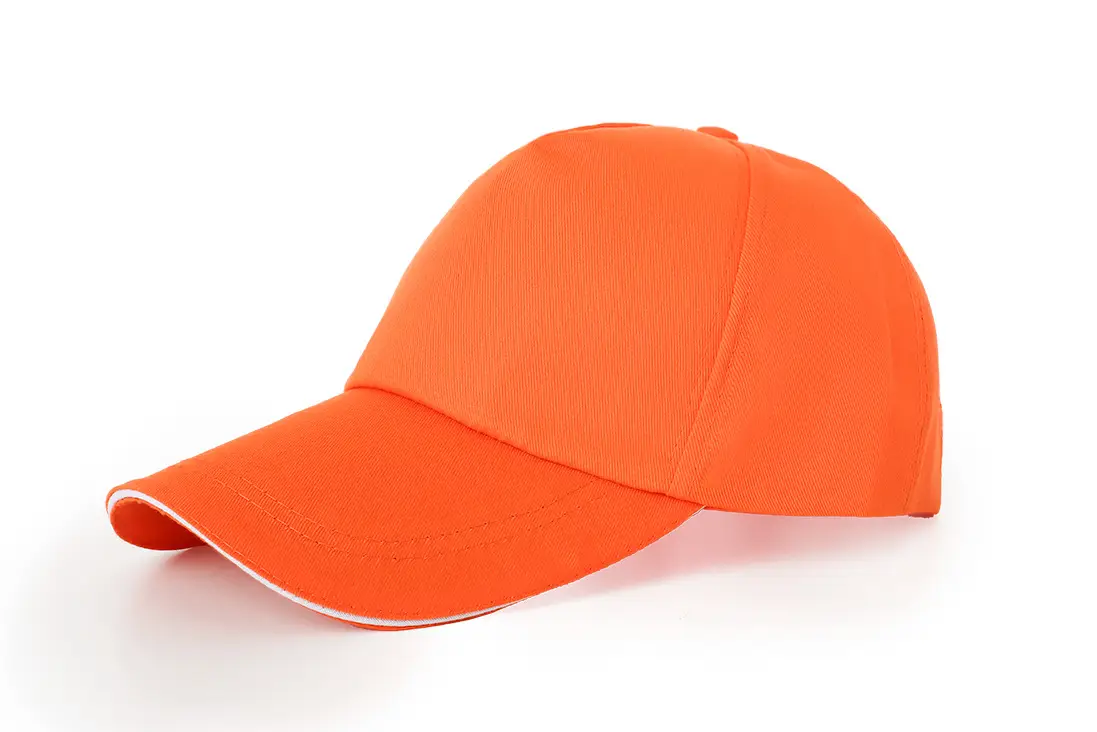 Men Camo Mesh Trucker Cap Orange Black - Image 5