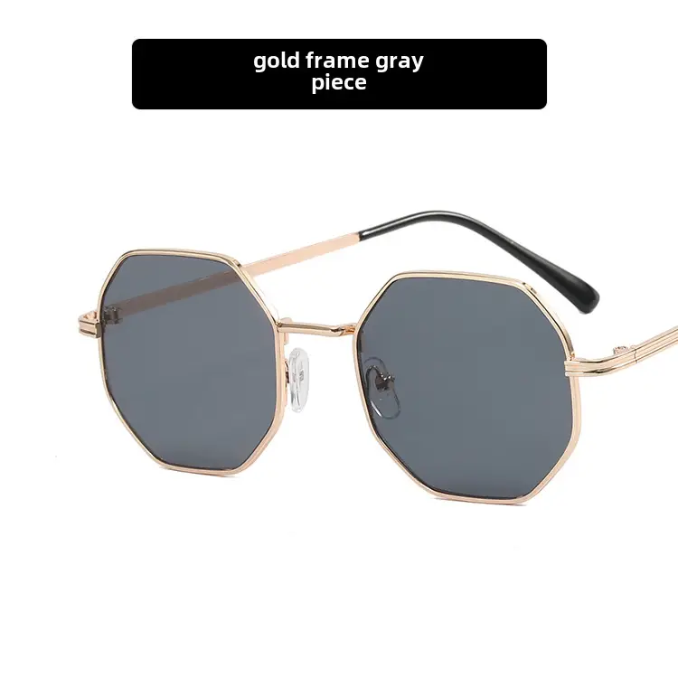 Gold Frame Gray Sunglasses for Women 2022